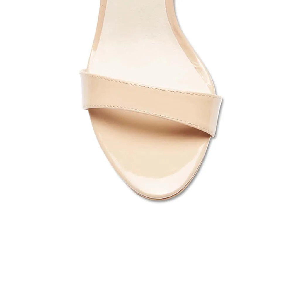 Goddess Heel in Nude Patent