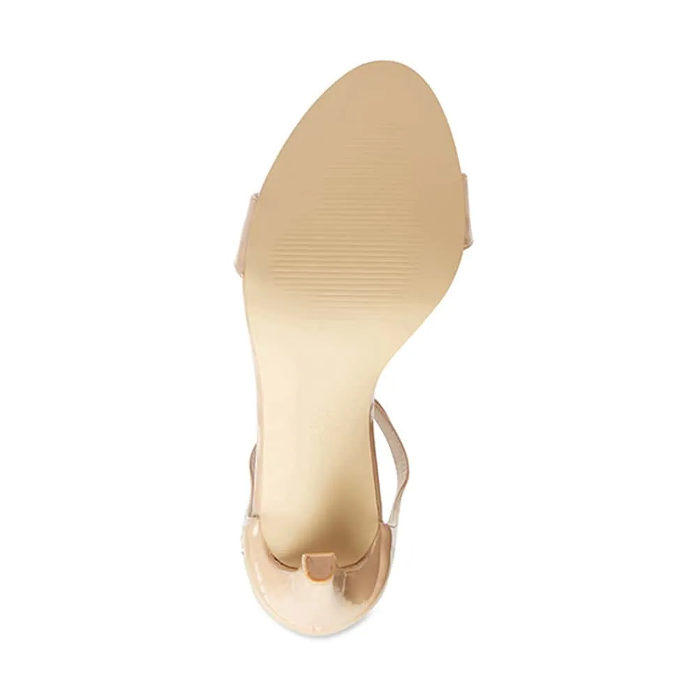 Goddess Heel in Nude Patent