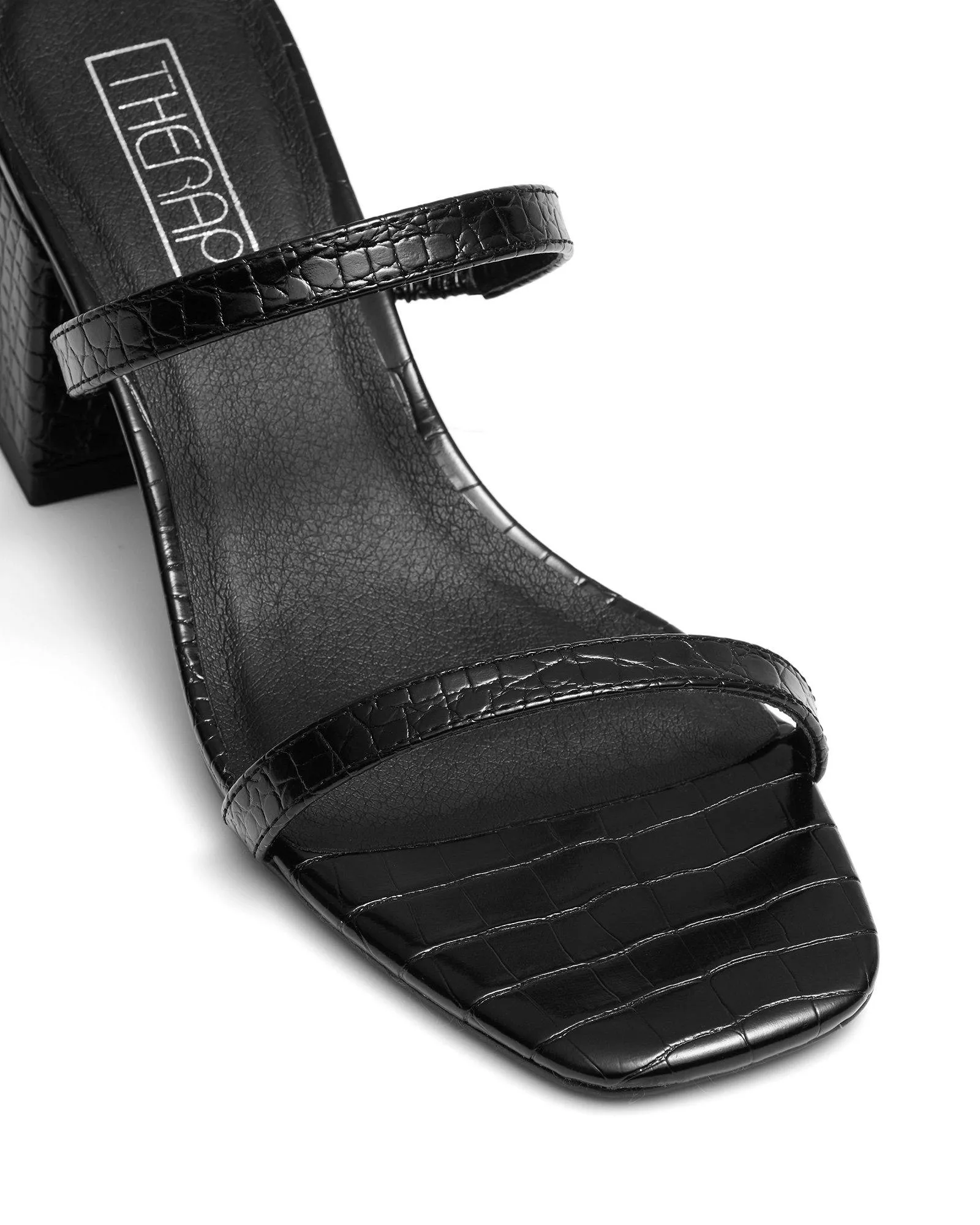 Goldie Black Croc *FINAL SALE*