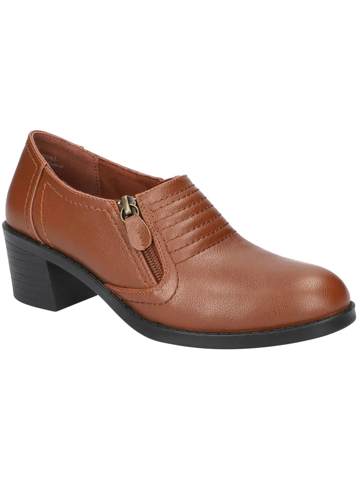 Grove Womens Faux Leather Block Heels
