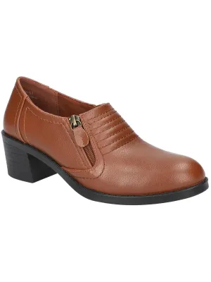 Grove Womens Faux Leather Block Heels