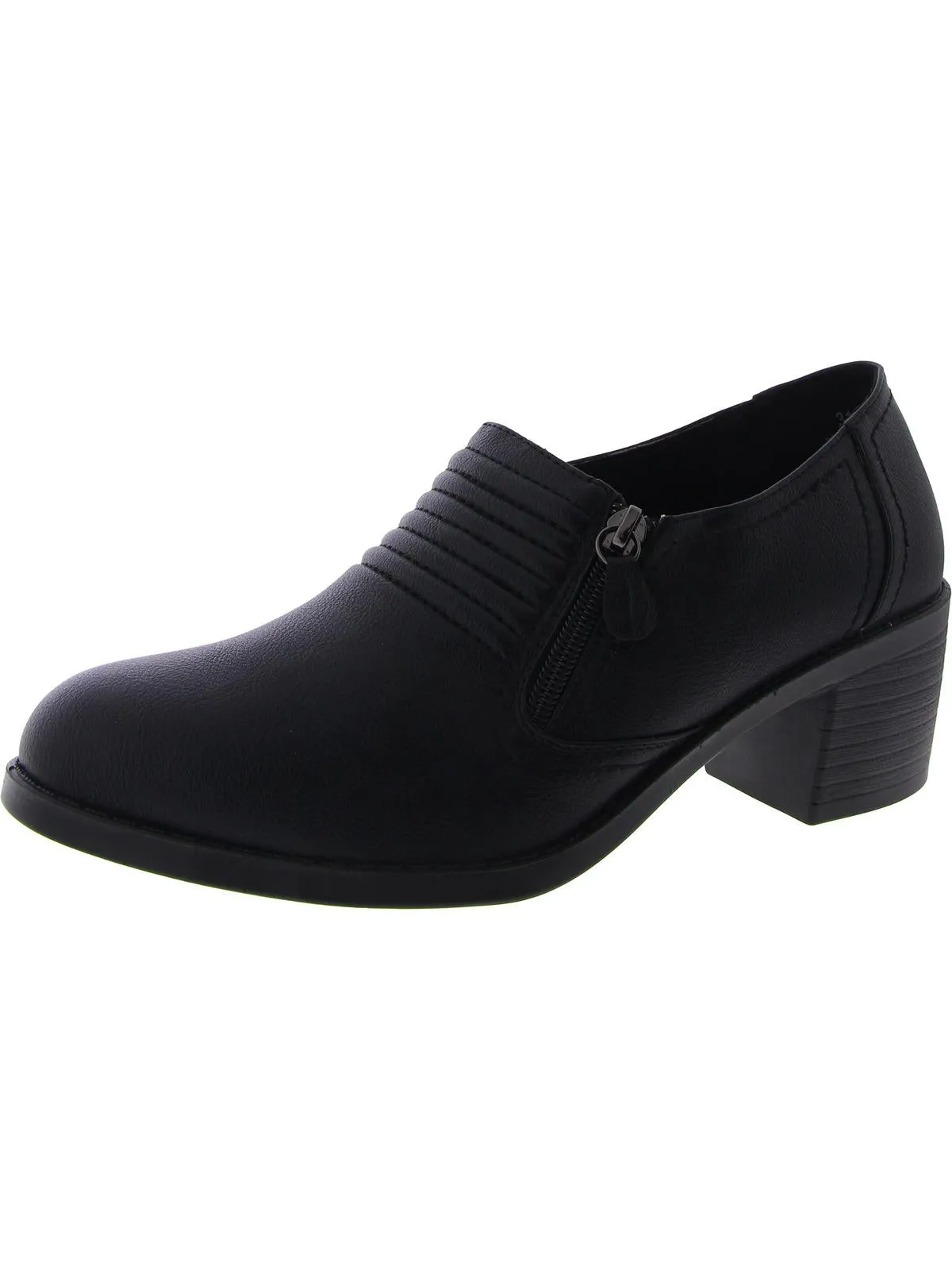 Grove Womens Faux Leather Block Heels
