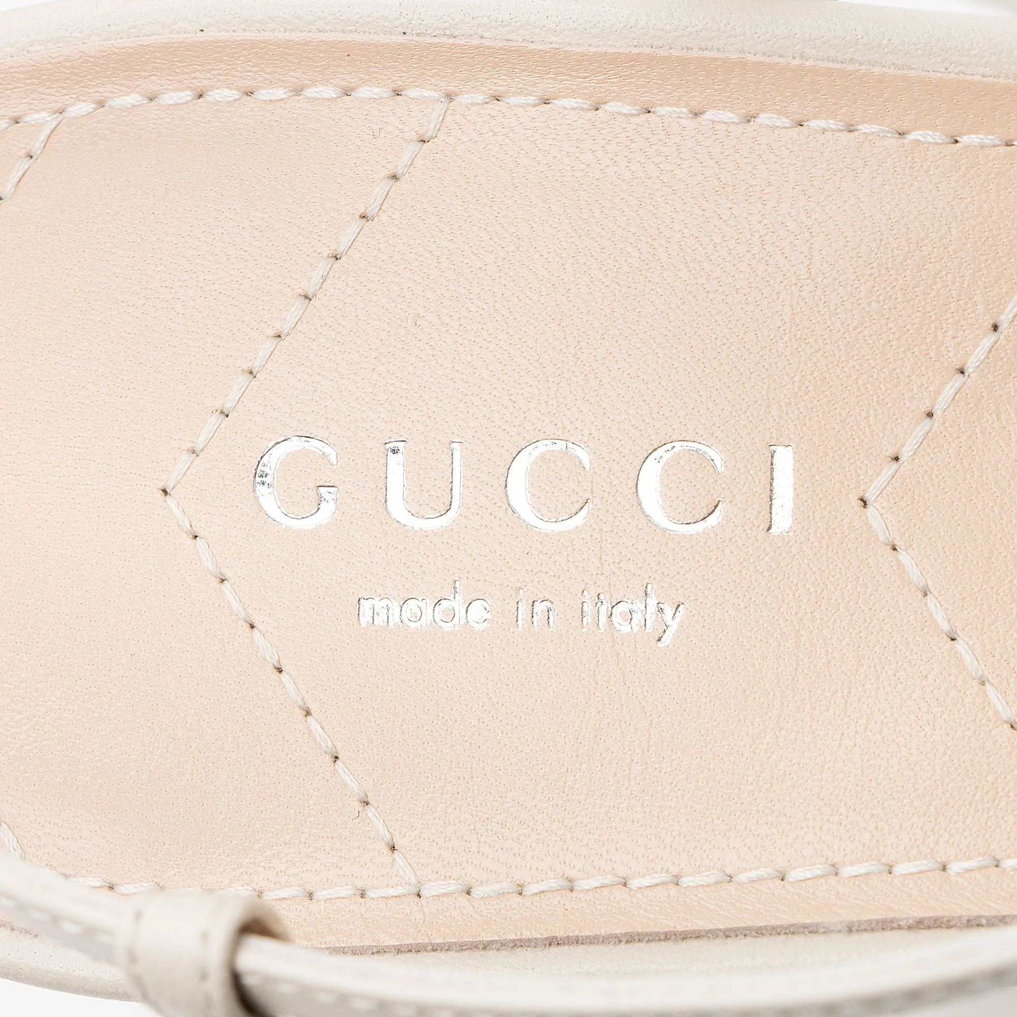 Gucci Leather Petite GG Charlotte Slingback Pumps