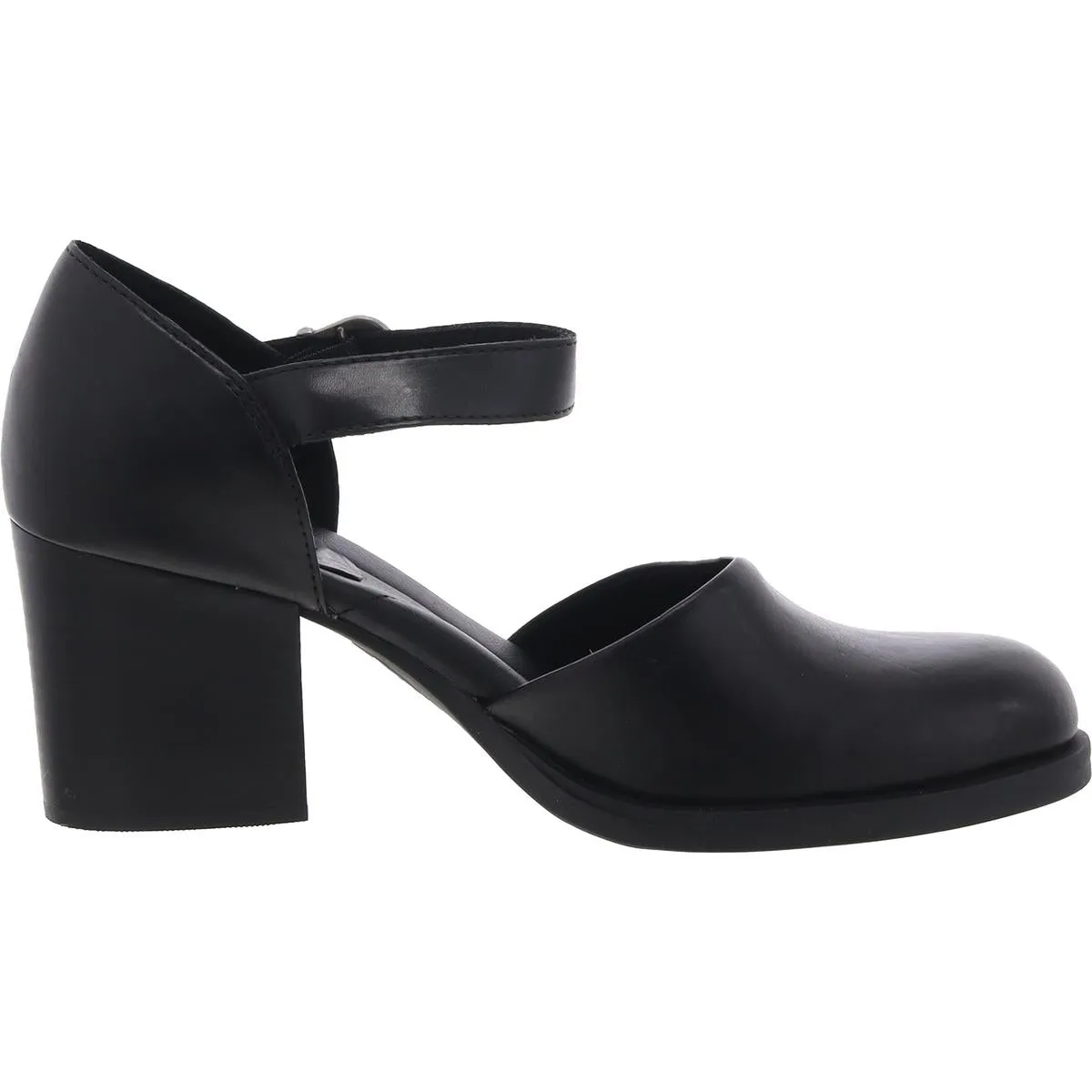 Haida Womens Buckle Leather Ankle Strap