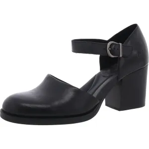 Haida Womens Buckle Leather Ankle Strap