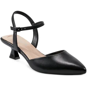HALYN Womens Buckle Leather Ankle Strap
