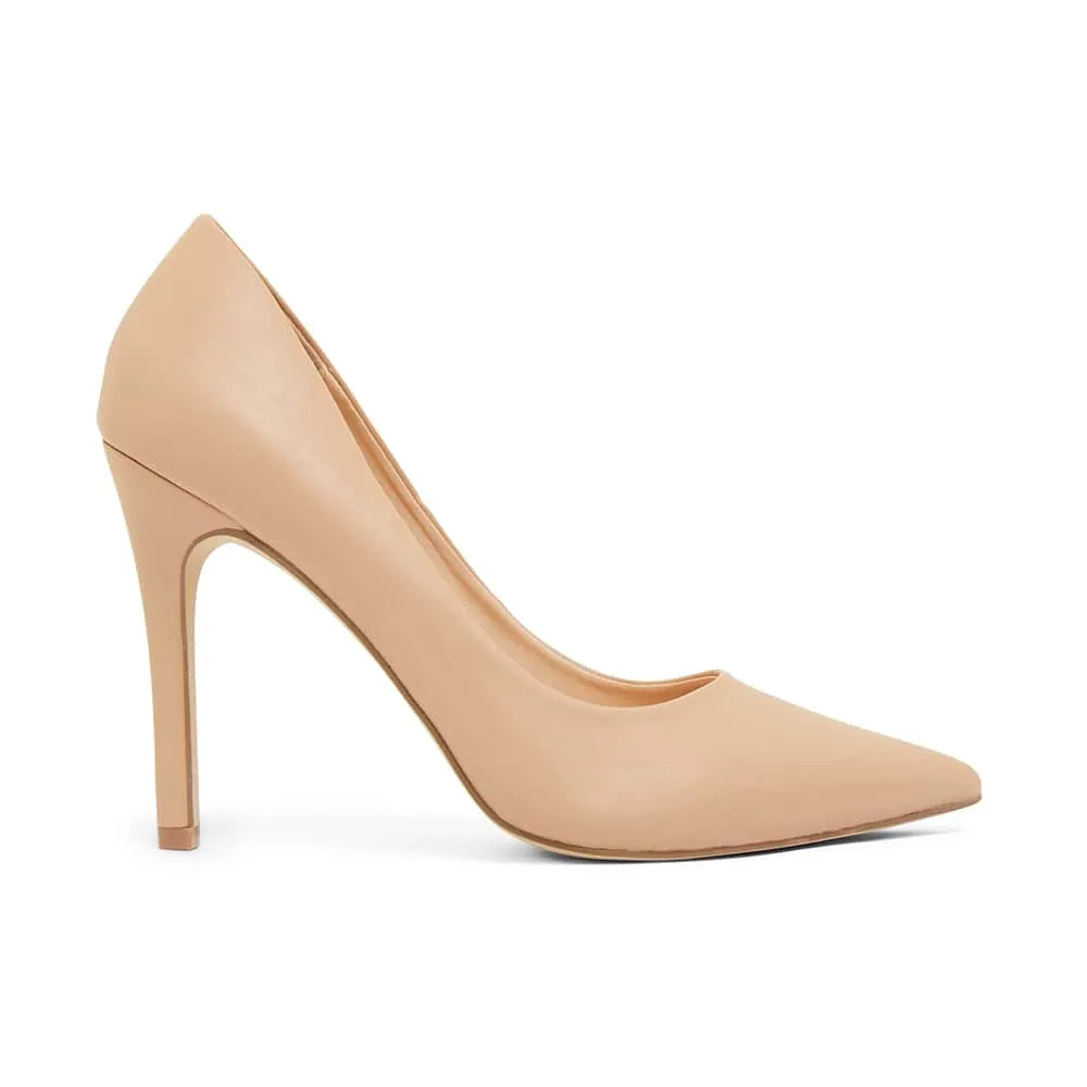 Harbour Heel in Nude Smooth