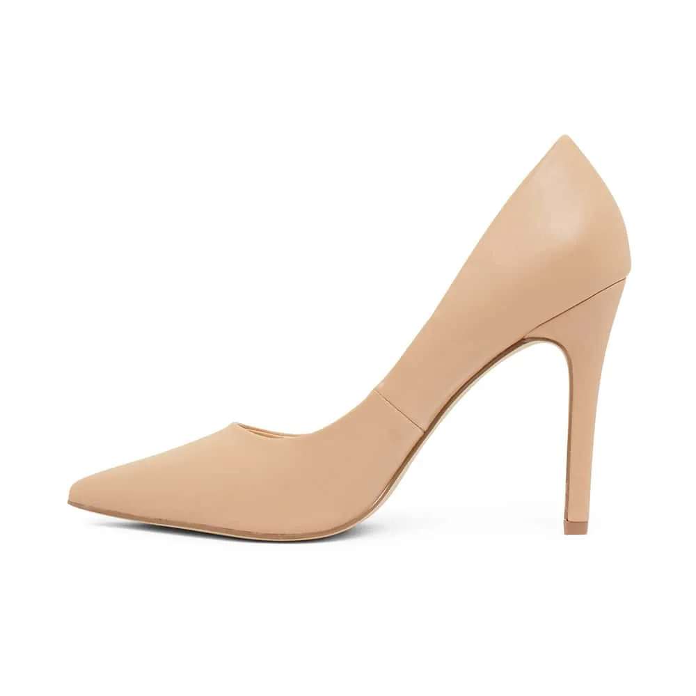 Harbour Heel in Nude Smooth