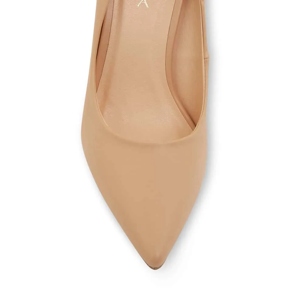 Harbour Heel in Nude Smooth