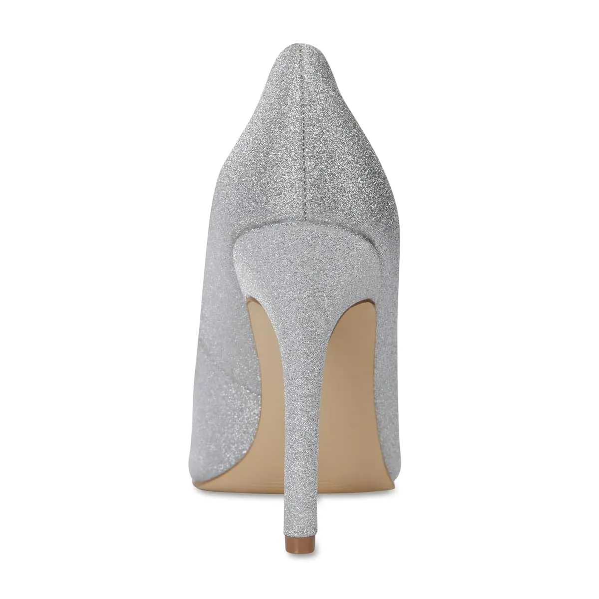 Harbour Heel in Silver Glitter