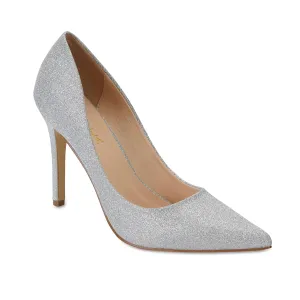 Harbour Heel in Silver Glitter