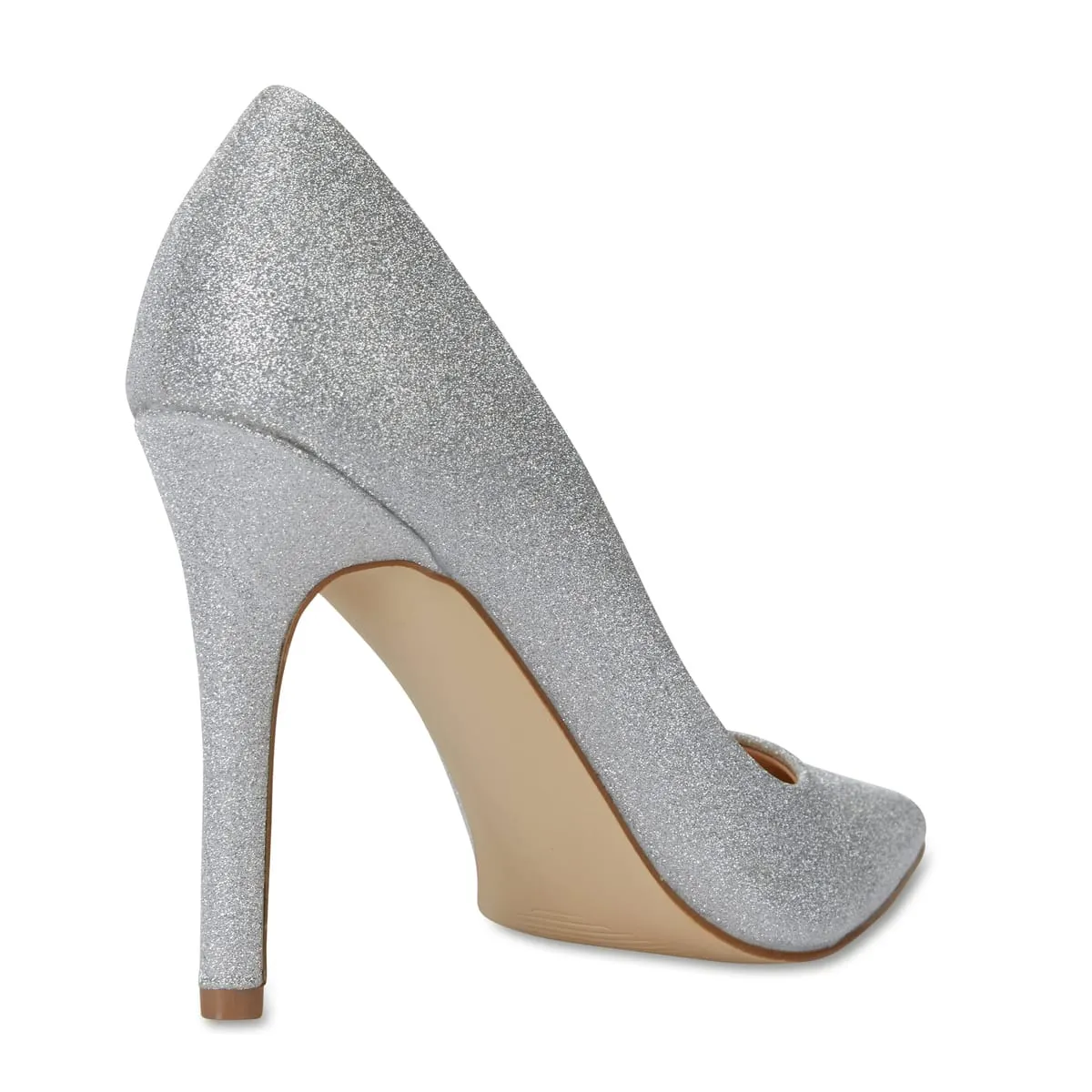 Harbour Heel in Silver Glitter