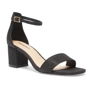 Harmony Heel in Black Fabric