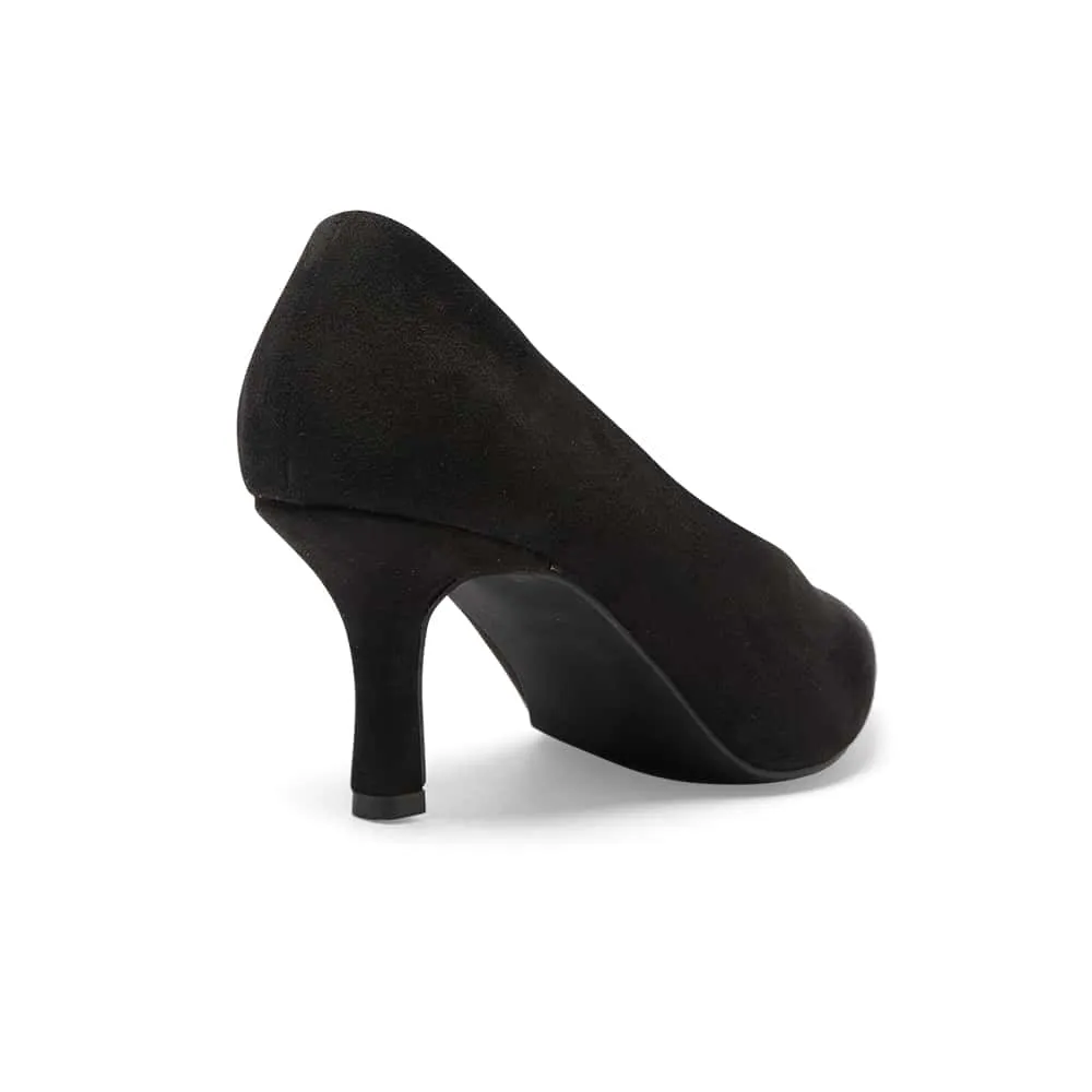 Harold Heel in Black Suede