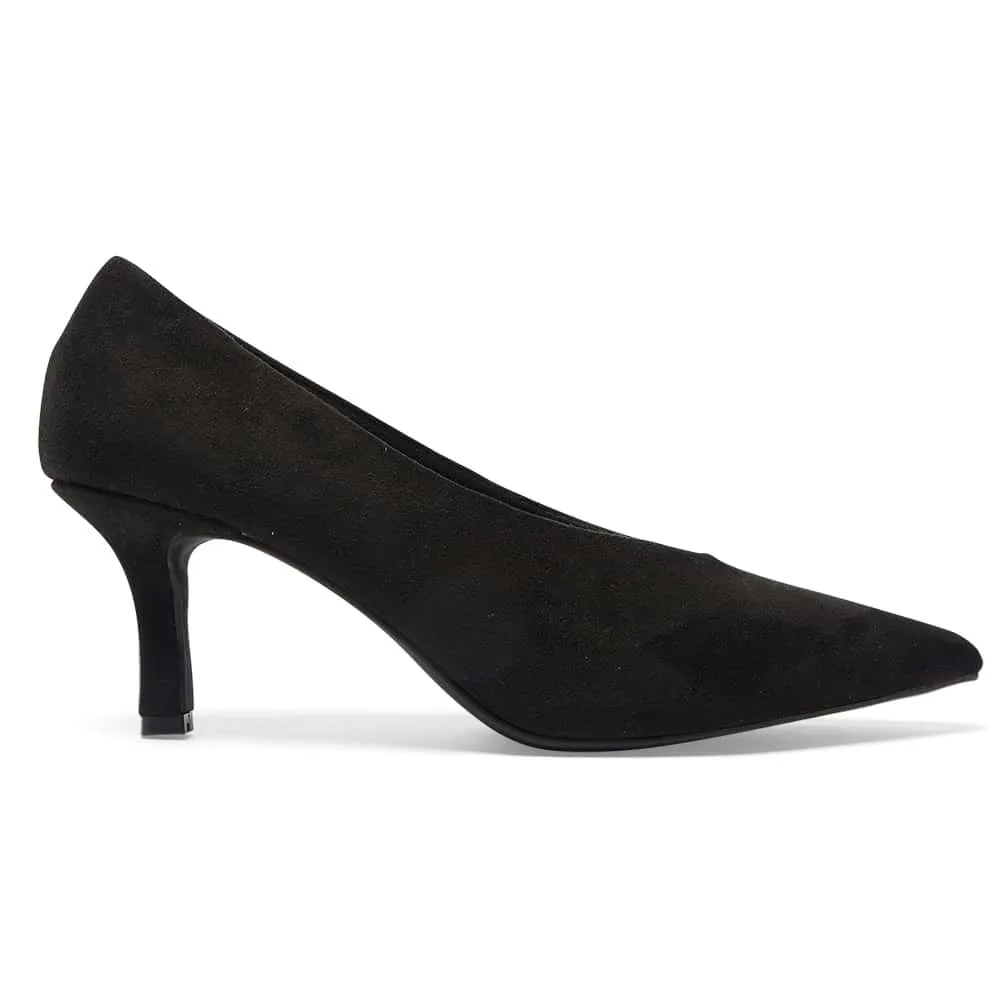 Harold Heel in Black Suede