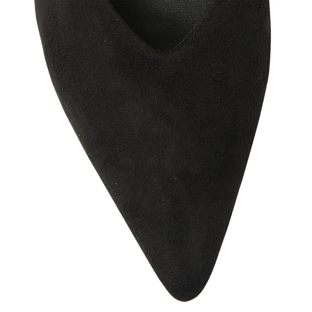 Harold Heel in Black Suede