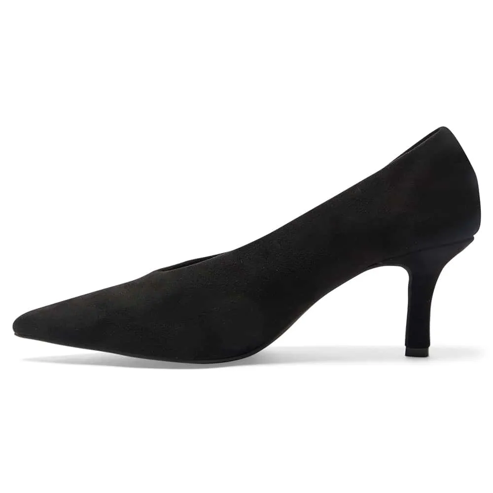 Harold Heel in Black Suede