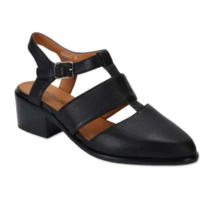 Hart Heel in Black Leather