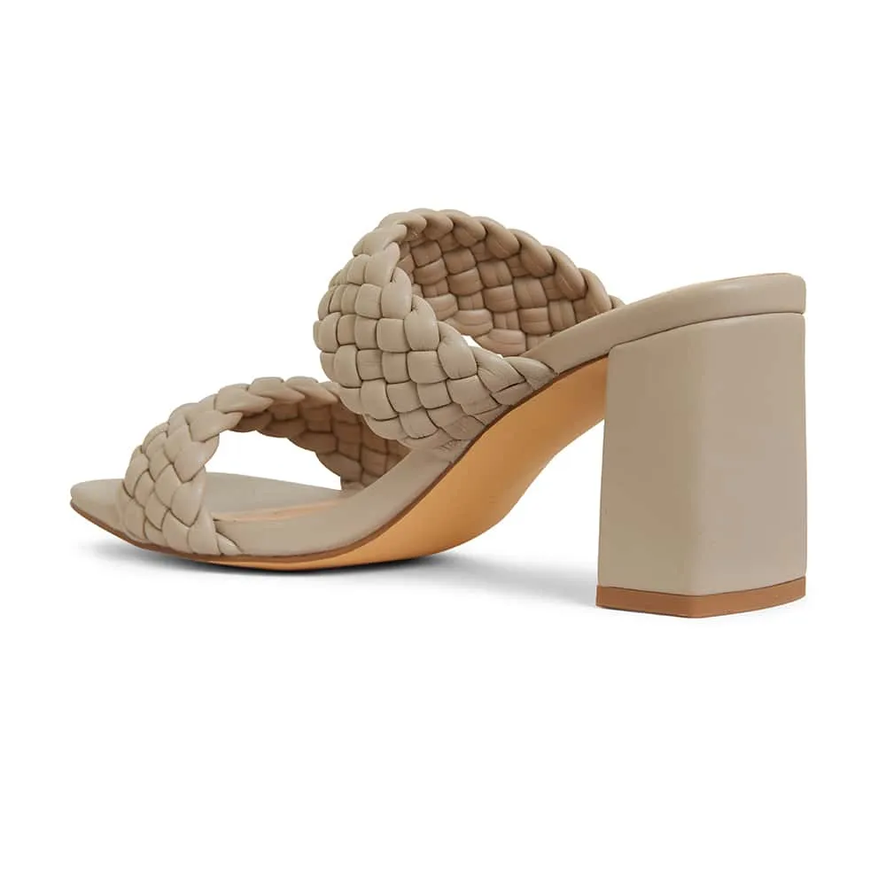 Hartley Heel in Nude Weave