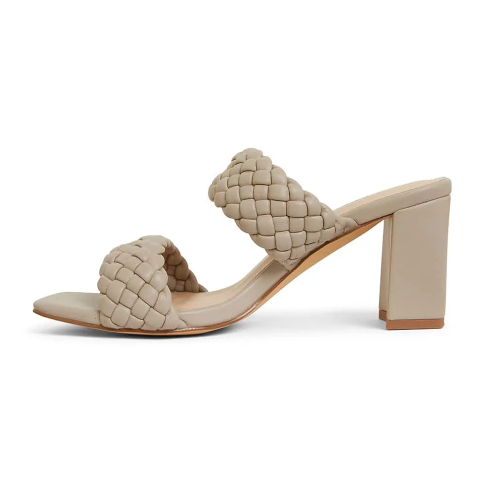 Hartley Heel in Nude Weave