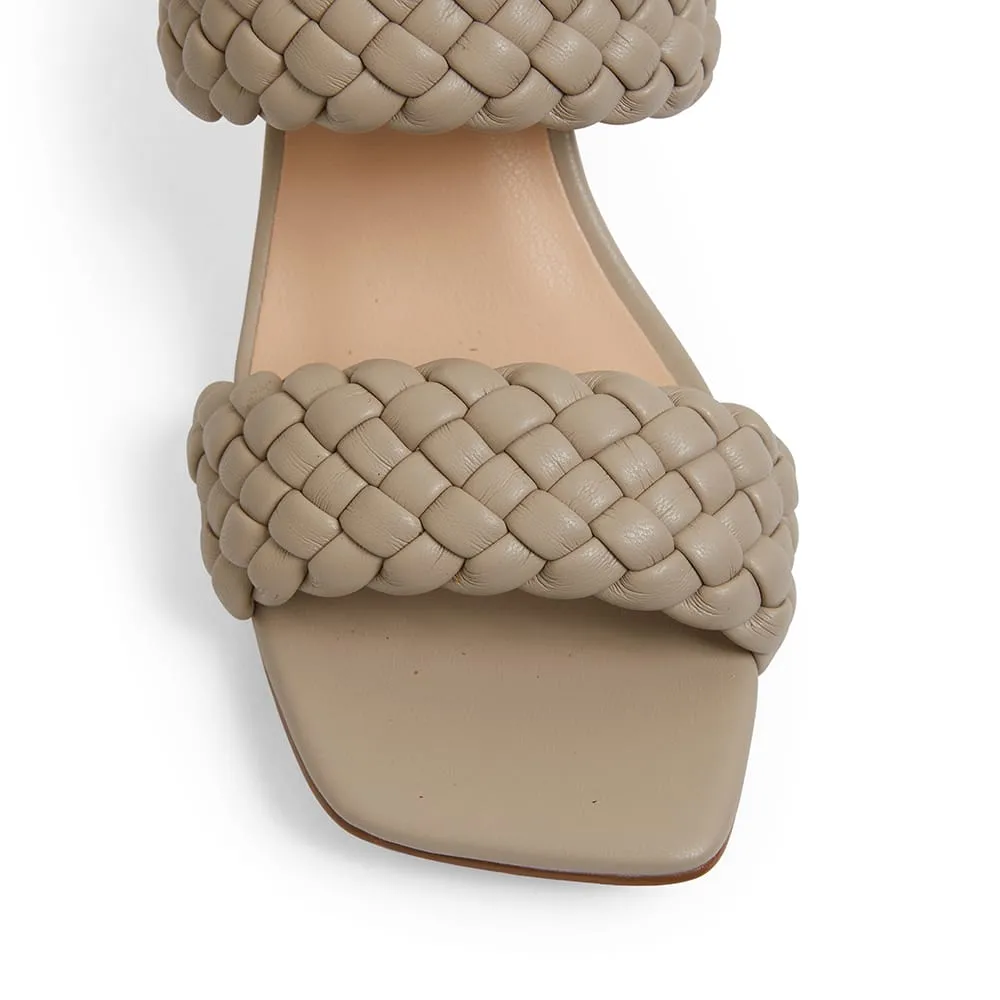 Hartley Heel in Nude Weave