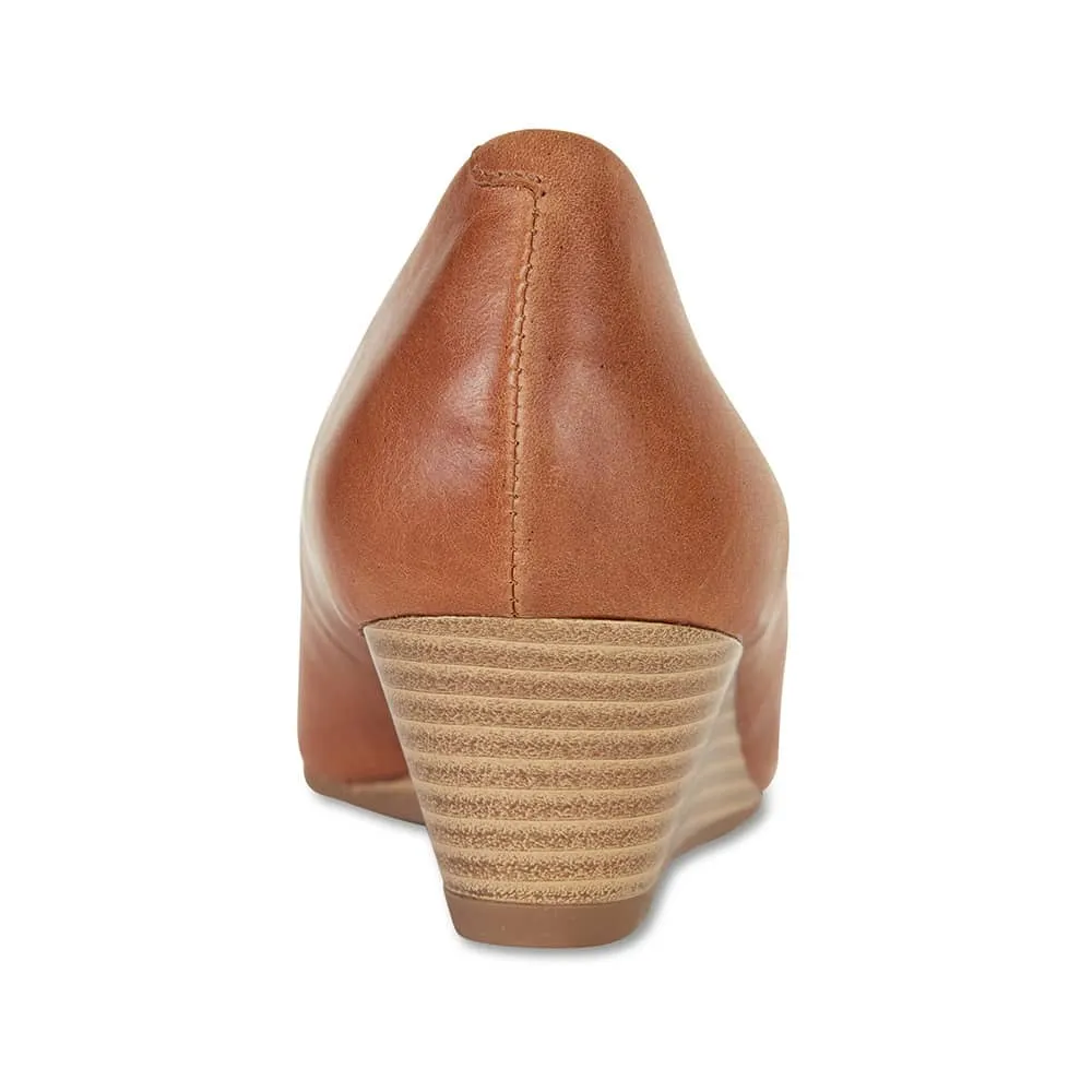 Henry Heel in Cognac Leather