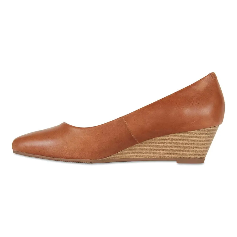 Henry Heel in Cognac Leather