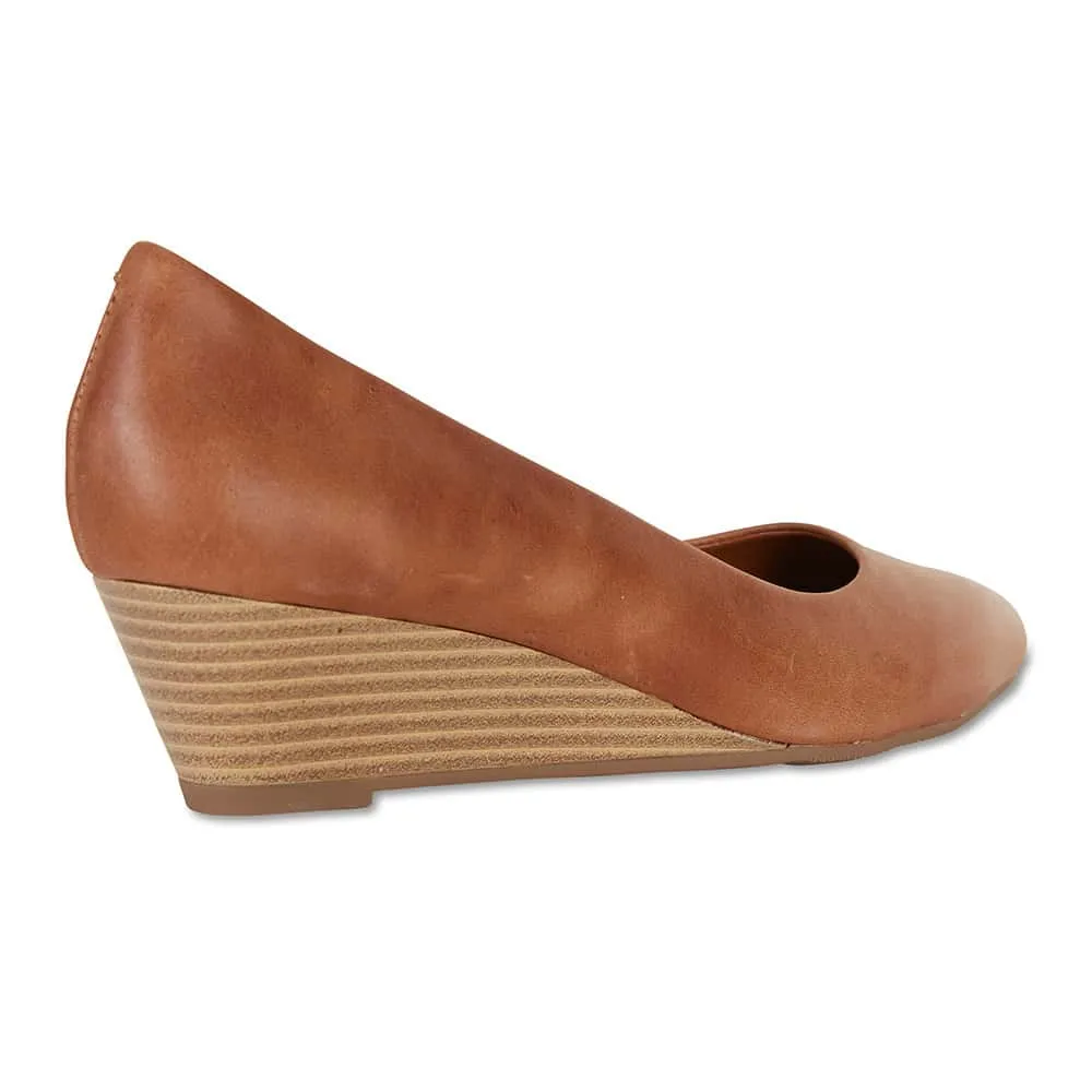 Henry Heel in Cognac Leather