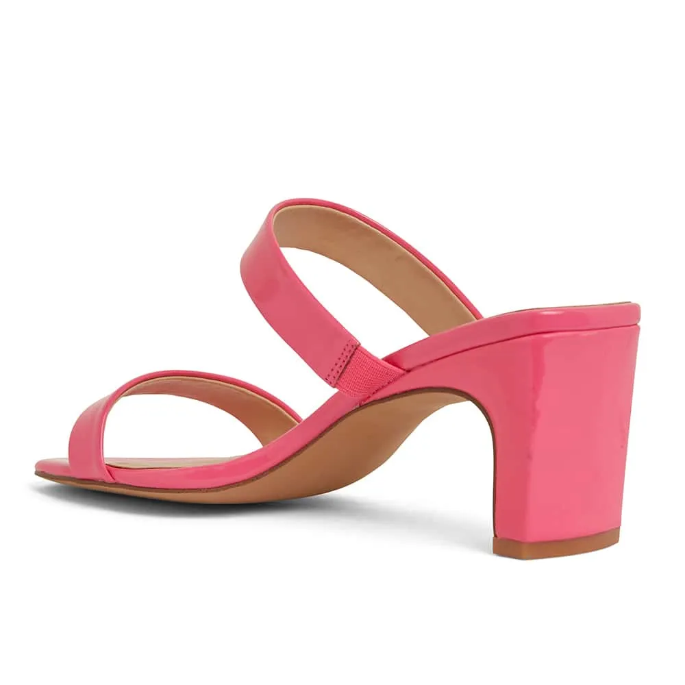 Hepburn Heel in Pink  Patent