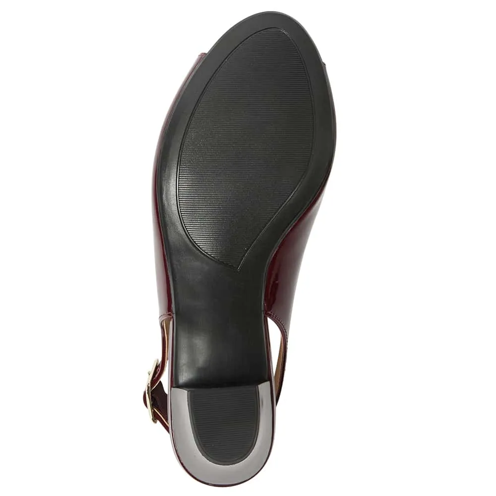 Hilda Heel in Wine Patent