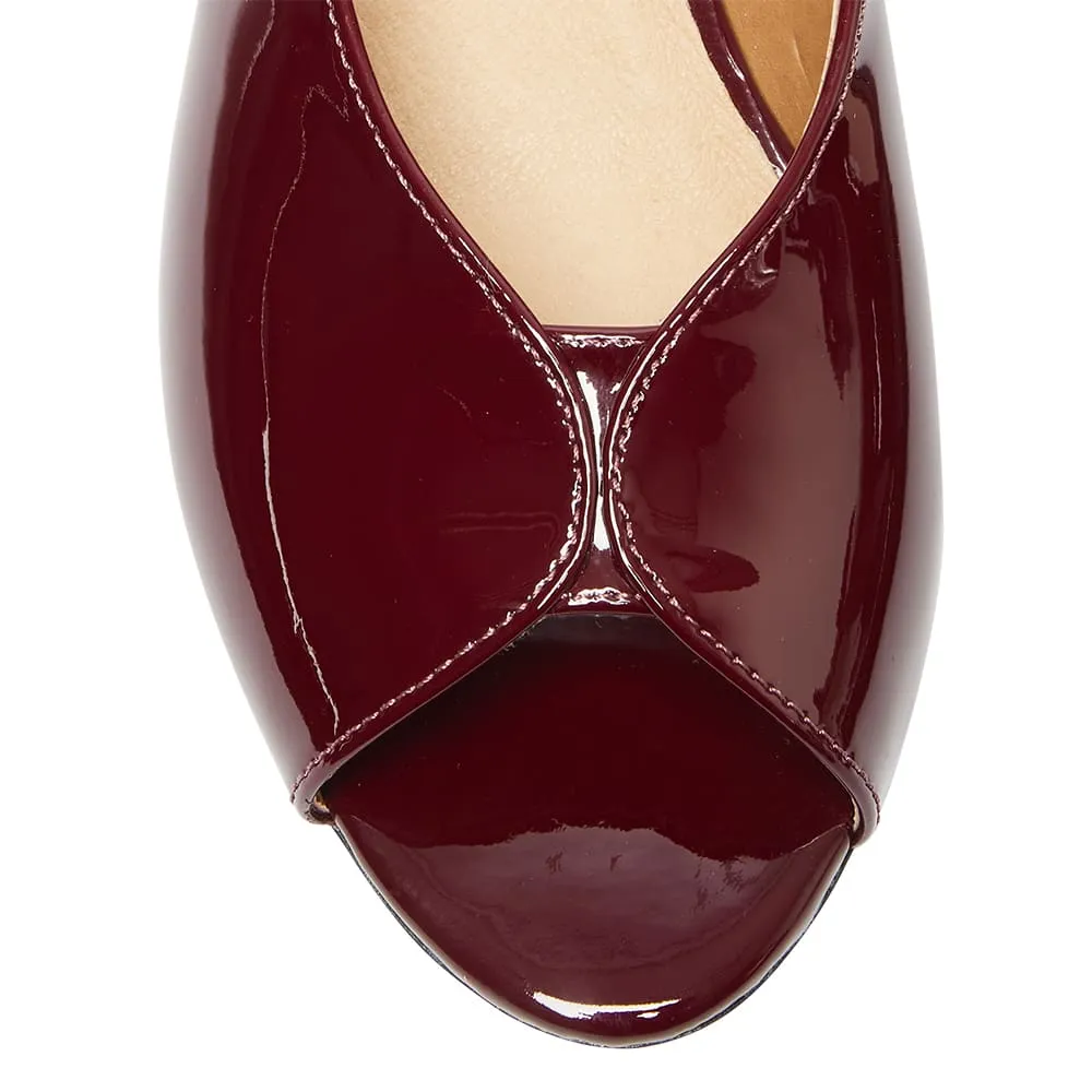 Hilda Heel in Wine Patent