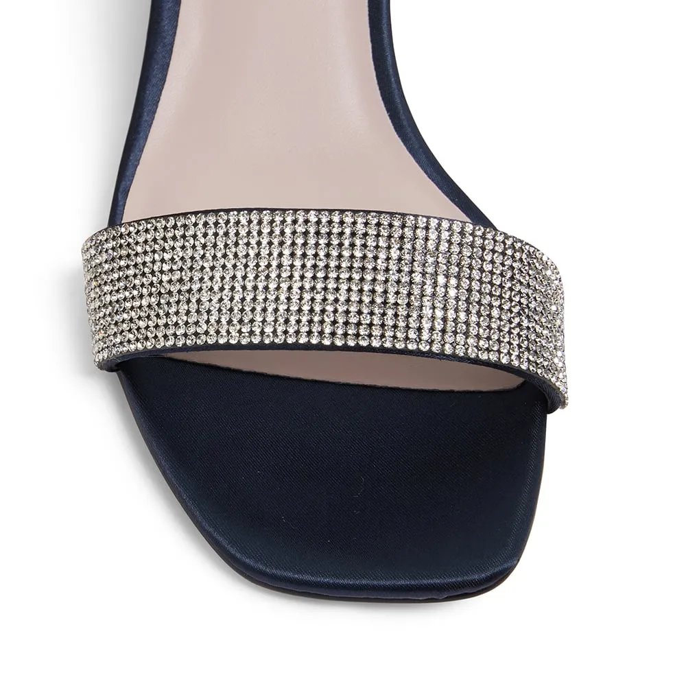 Icon Heel in Bright Navy Fabric