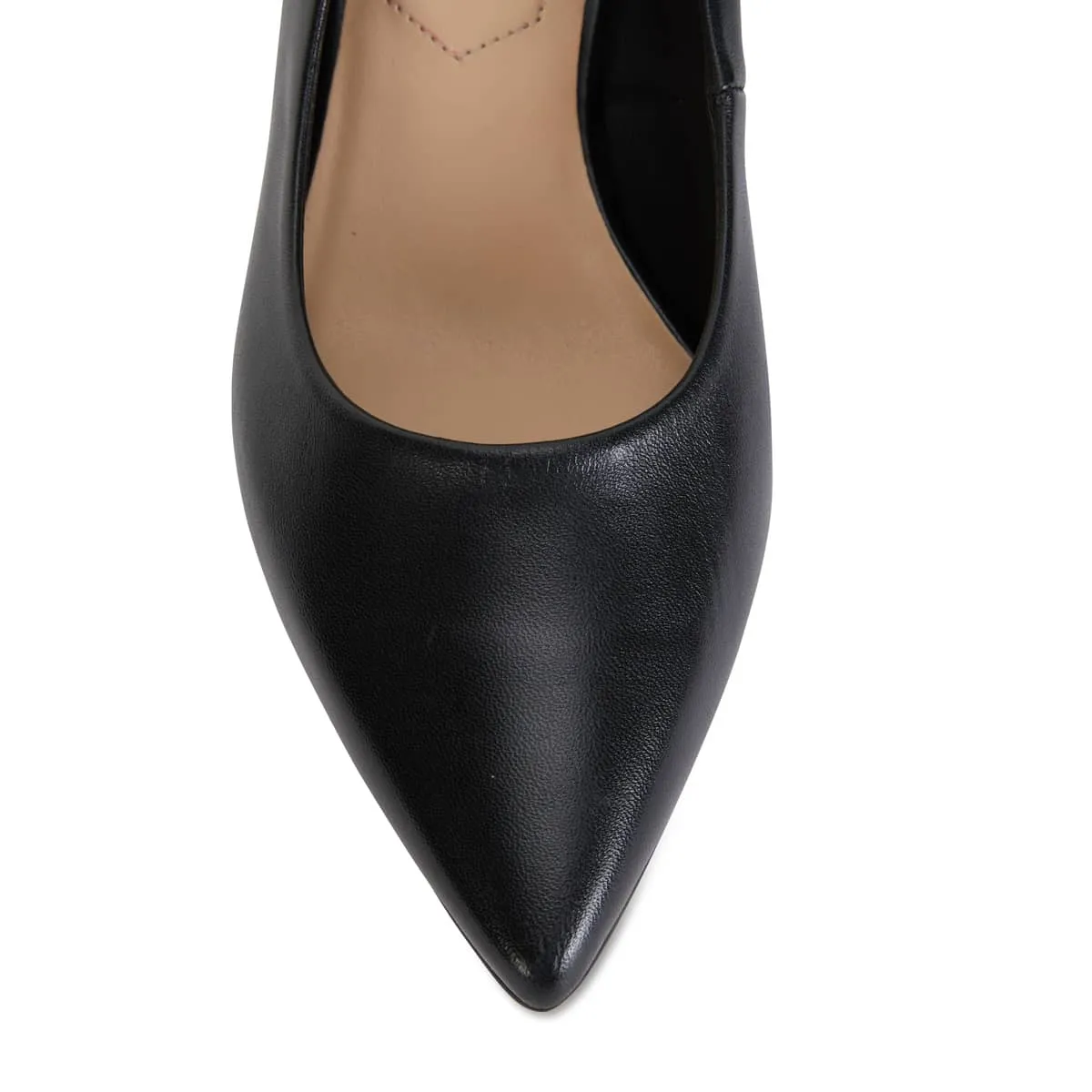 Idol Heel in Black Leather