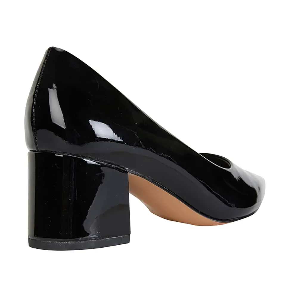 Idol Heel in Black Patent