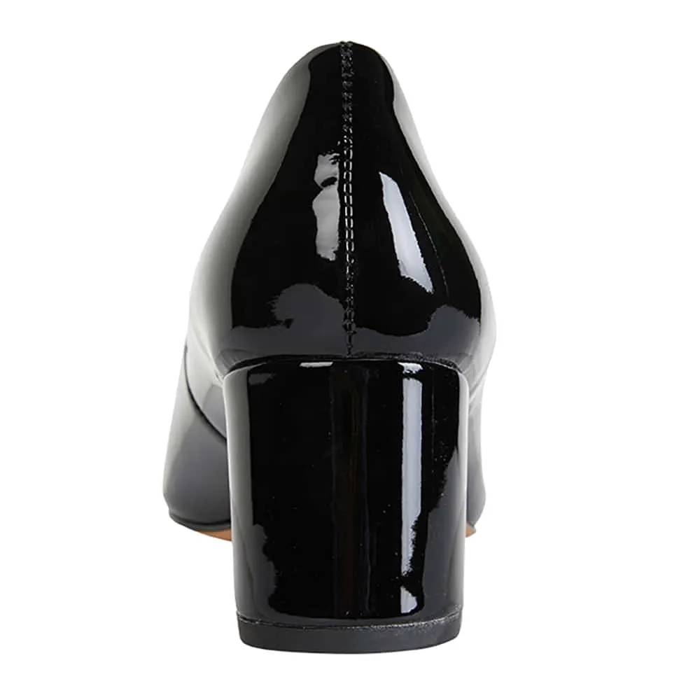 Idol Heel in Black Patent