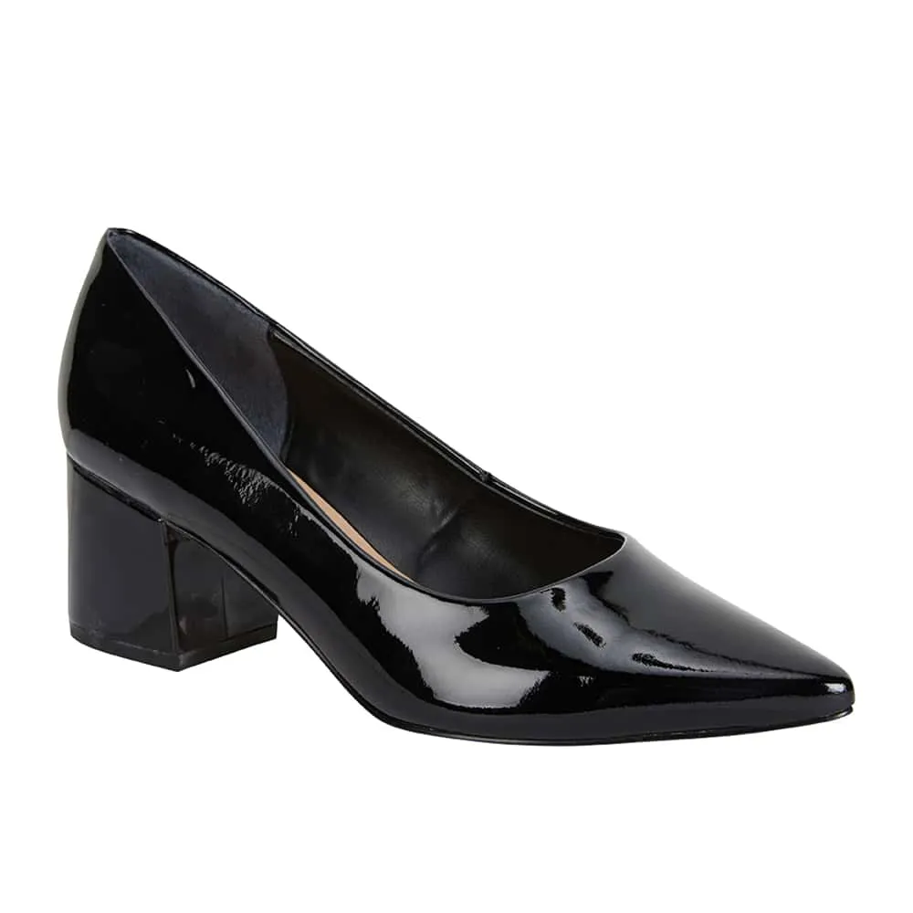 Idol Heel in Black Patent