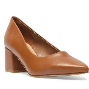 Idol Heel in Cognac Leather