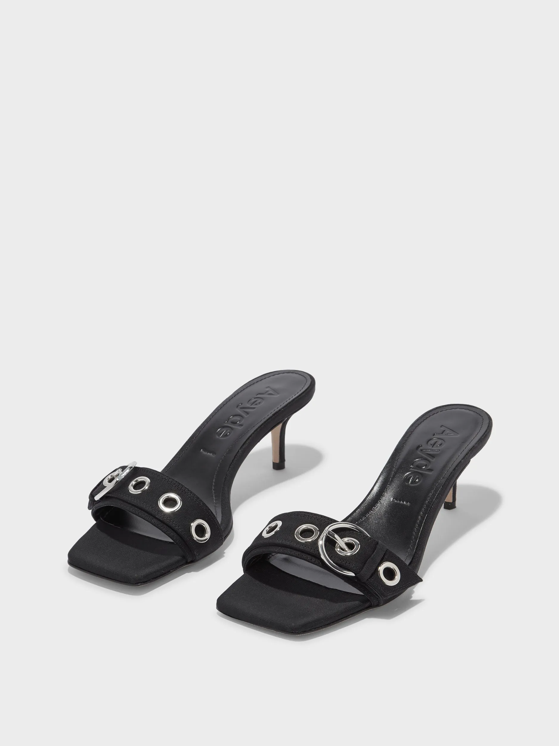 Ilvy Eyelet Grosgrain Mules