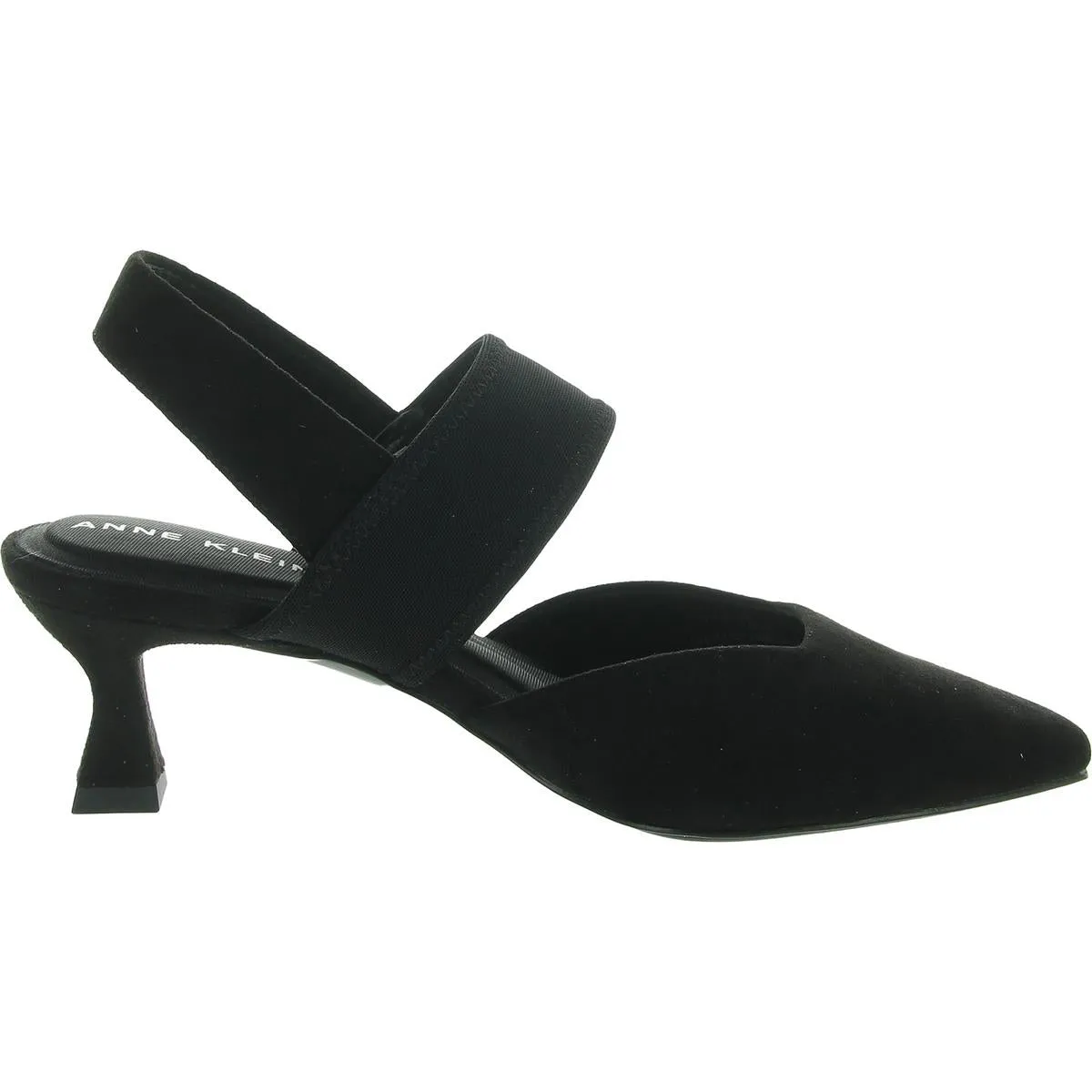 Intime Womens Strappy Faux Suede Kitten Heels