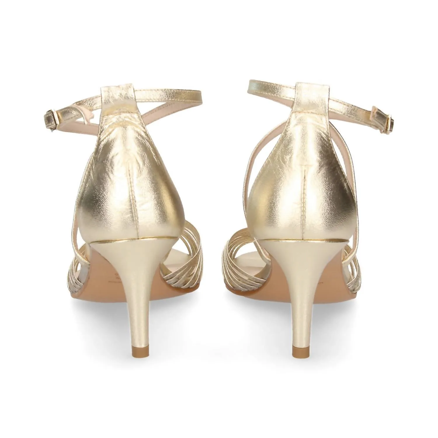 Jaima Heeled Sandals In Miko Oro
