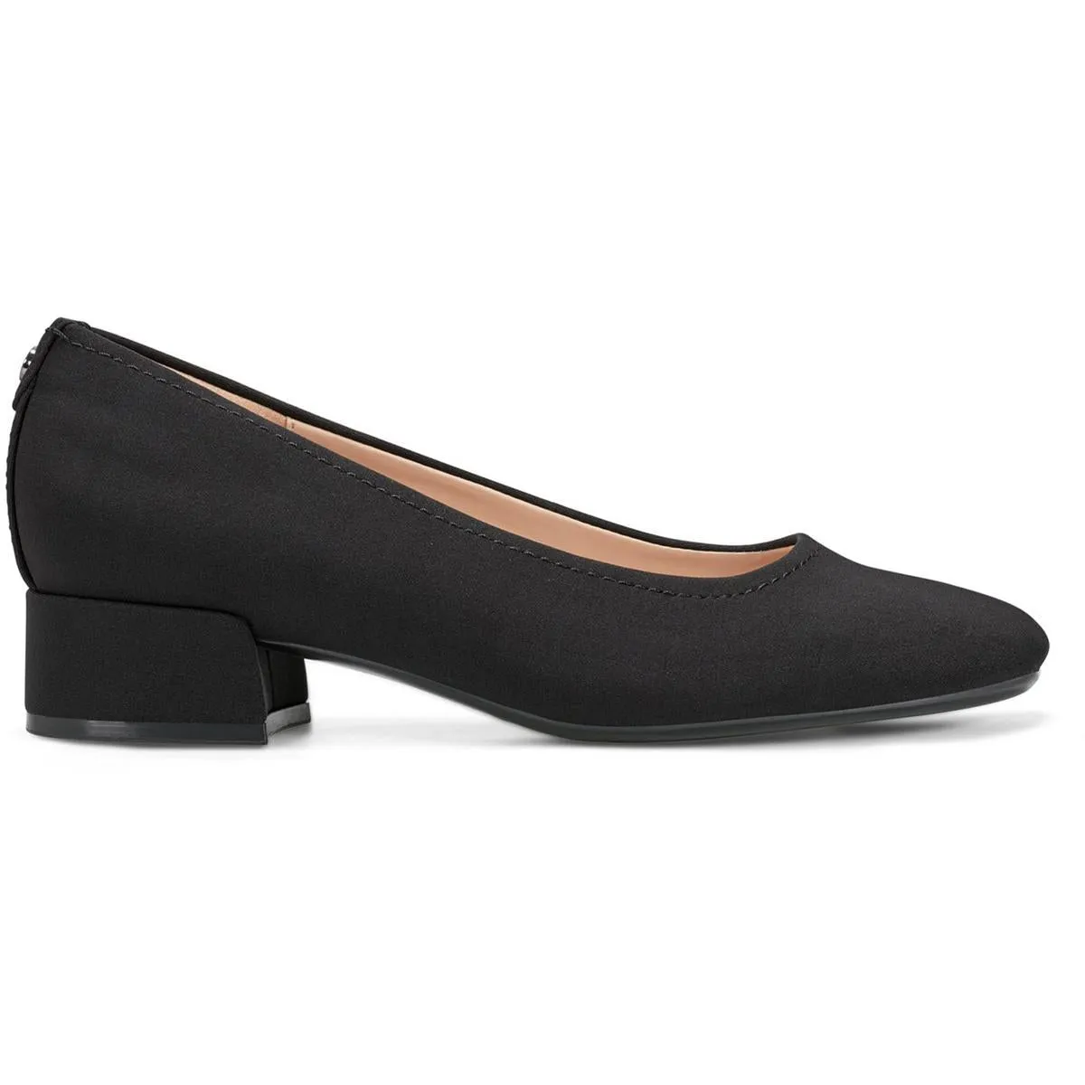 JAIN Womens Solid Textured Block Heels