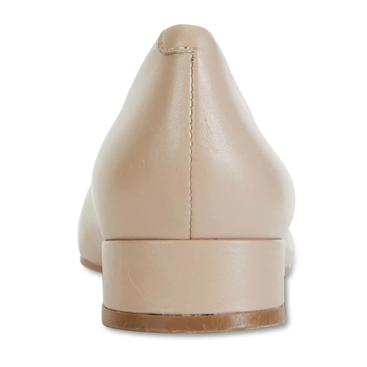 Janine Heel in Nude Leather