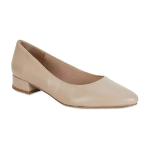 Janine Heel in Nude Leather