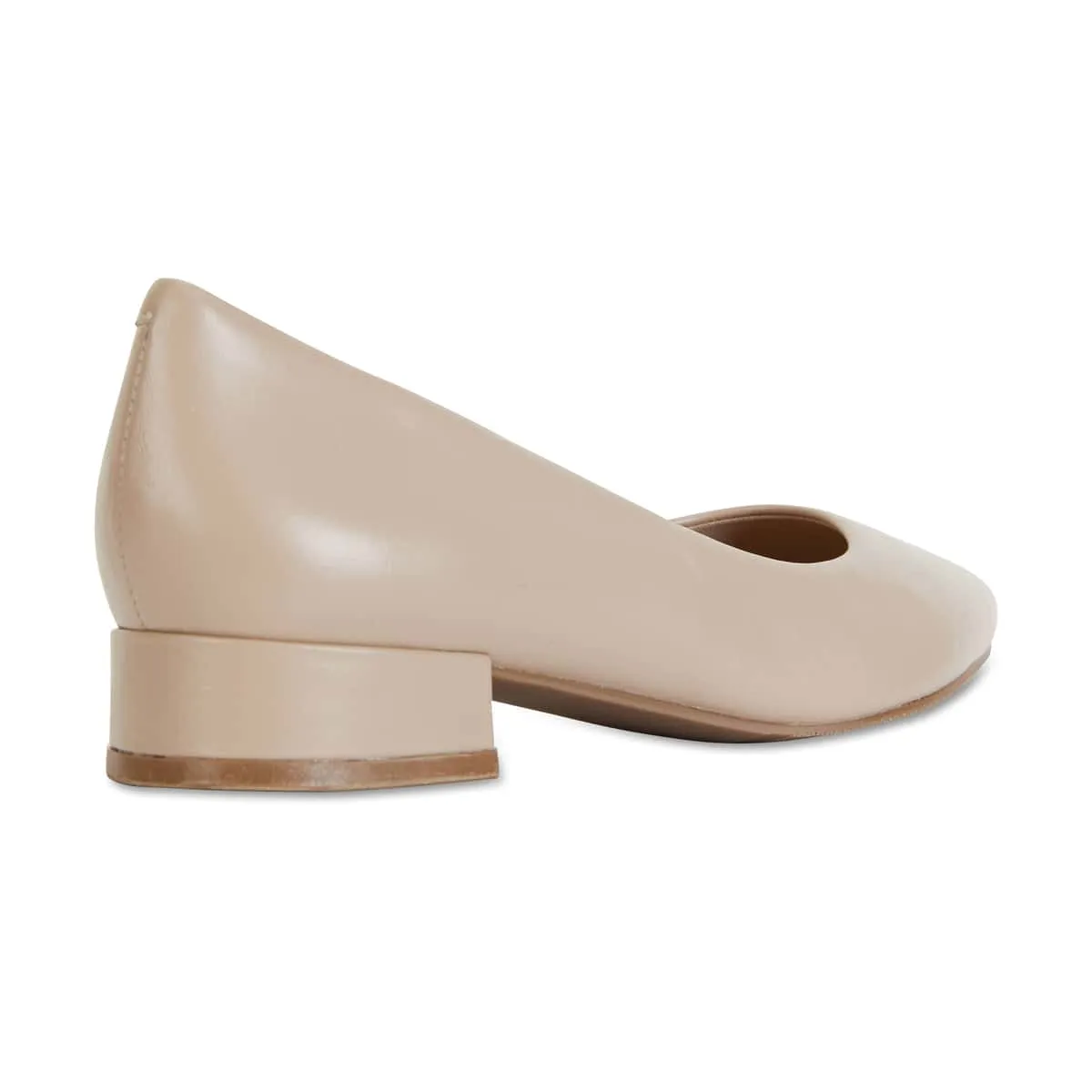 Janine Heel in Nude Leather