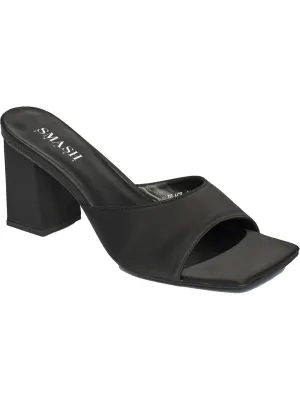 Jennifer Womens Satin Square Toe Pumps