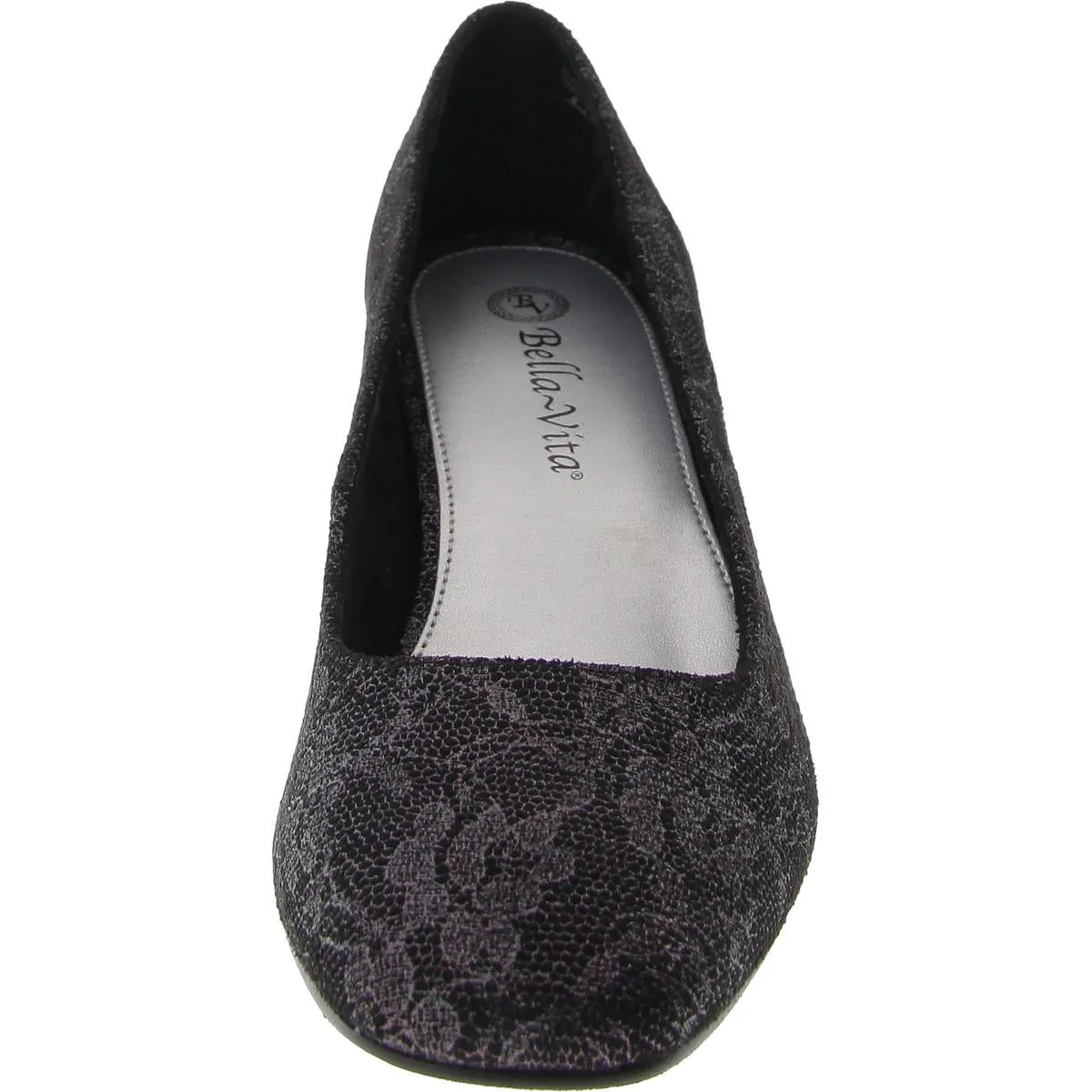 Jillian Womens Slip-On Floral Pumps