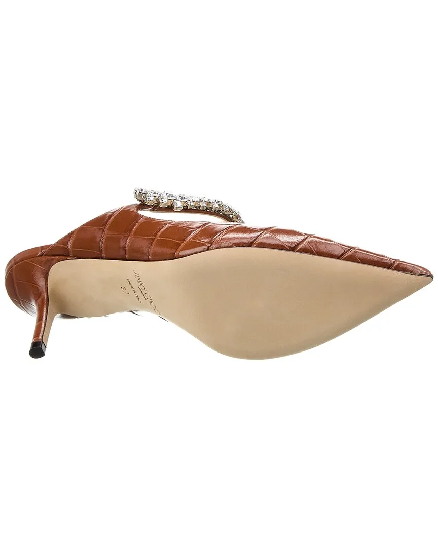 Jimmy Choo Bing 65 Croc-Embossed Leather Pump