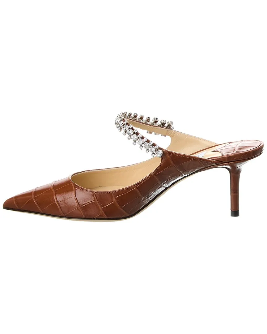 Jimmy Choo Bing 65 Croc-Embossed Leather Pump