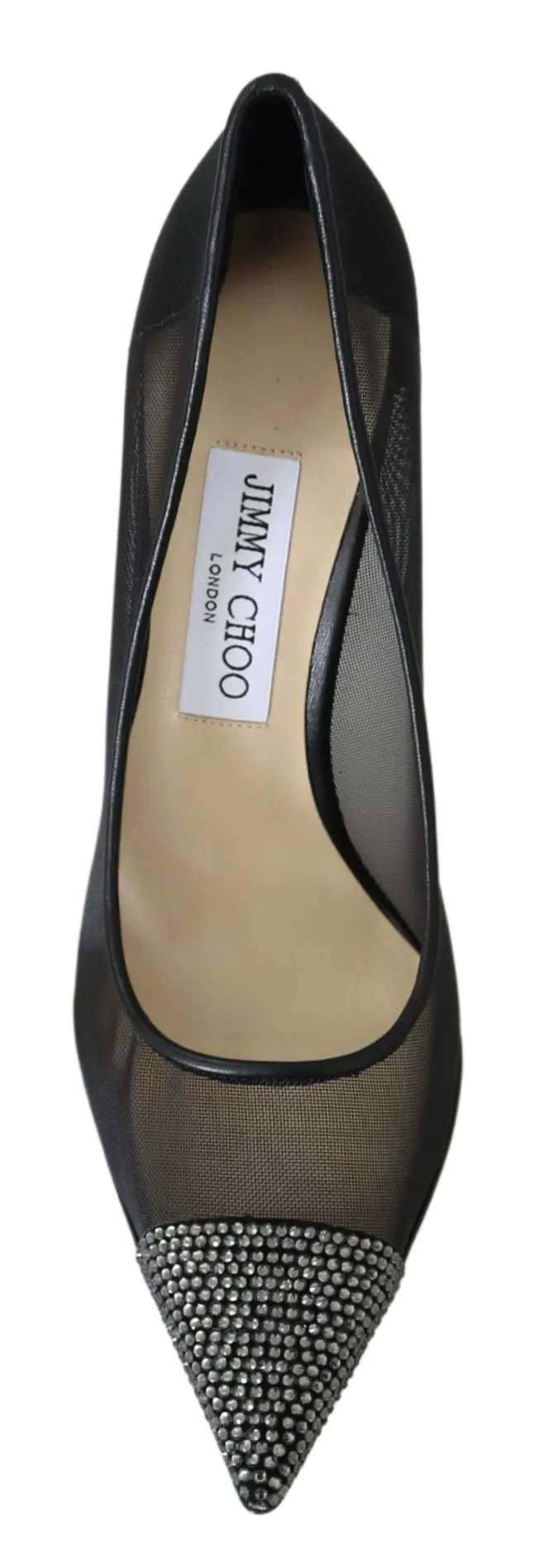 Jimmy Choo Elegant  Mesh Crystal Women's Pumps