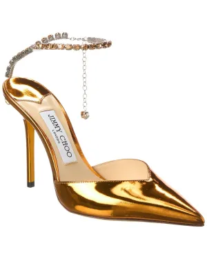 Jimmy Choo Saeda 100 Leather Pump